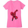 Ladies' Jersey Short-Sleeve Deep V-Neck T-Shirt Thumbnail