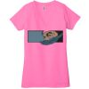 Ladies' Jersey Short-Sleeve Deep V-Neck T-Shirt Thumbnail