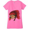 Ladies' Jersey Short-Sleeve Deep V-Neck T-Shirt Thumbnail