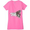 Ladies' Jersey Short-Sleeve Deep V-Neck T-Shirt Thumbnail