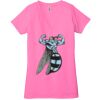 Ladies' Jersey Short-Sleeve Deep V-Neck T-Shirt Thumbnail