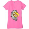 Ladies' Jersey Short-Sleeve Deep V-Neck T-Shirt Thumbnail