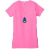 Ladies' Jersey Short-Sleeve Deep V-Neck T-Shirt Thumbnail