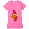 Ladies' Jersey Short-Sleeve Deep V-Neck T-Shirt Thumbnail