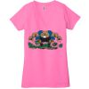 Ladies' Jersey Short-Sleeve Deep V-Neck T-Shirt Thumbnail