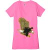 Ladies' Jersey Short-Sleeve Deep V-Neck T-Shirt Thumbnail