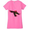 Ladies' Jersey Short-Sleeve Deep V-Neck T-Shirt Thumbnail