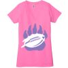 Ladies' Jersey Short-Sleeve Deep V-Neck T-Shirt Thumbnail