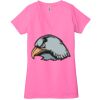 Ladies' Jersey Short-Sleeve Deep V-Neck T-Shirt Thumbnail