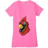Ladies' Jersey Short-Sleeve Deep V-Neck T-Shirt Thumbnail