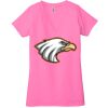 Ladies' Jersey Short-Sleeve Deep V-Neck T-Shirt Thumbnail