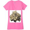 Ladies' Jersey Short-Sleeve Deep V-Neck T-Shirt Thumbnail