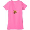 Ladies' Jersey Short-Sleeve Deep V-Neck T-Shirt Thumbnail
