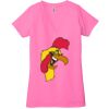 Ladies' Jersey Short-Sleeve Deep V-Neck T-Shirt Thumbnail