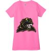 Ladies' Jersey Short-Sleeve Deep V-Neck T-Shirt Thumbnail