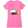 Ladies' Jersey Short-Sleeve Deep V-Neck T-Shirt Thumbnail