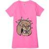 Ladies' Jersey Short-Sleeve Deep V-Neck T-Shirt Thumbnail