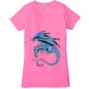 Ladies' Jersey Short-Sleeve Deep V-Neck T-Shirt Thumbnail