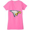 Ladies' Jersey Short-Sleeve Deep V-Neck T-Shirt Thumbnail