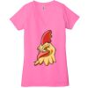 Ladies' Jersey Short-Sleeve Deep V-Neck T-Shirt Thumbnail