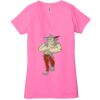 Ladies' Jersey Short-Sleeve Deep V-Neck T-Shirt Thumbnail