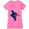 Ladies' Jersey Short-Sleeve Deep V-Neck T-Shirt Thumbnail