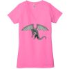 Ladies' Jersey Short-Sleeve Deep V-Neck T-Shirt Thumbnail