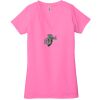Ladies' Jersey Short-Sleeve Deep V-Neck T-Shirt Thumbnail