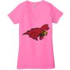 Ladies' Jersey Short-Sleeve Deep V-Neck T-Shirt Thumbnail