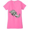 Ladies' Jersey Short-Sleeve Deep V-Neck T-Shirt Thumbnail