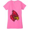 Ladies' Jersey Short-Sleeve Deep V-Neck T-Shirt Thumbnail
