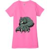 Ladies' Jersey Short-Sleeve Deep V-Neck T-Shirt Thumbnail