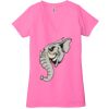 Ladies' Jersey Short-Sleeve Deep V-Neck T-Shirt Thumbnail
