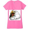 Ladies' Jersey Short-Sleeve Deep V-Neck T-Shirt Thumbnail