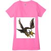 Ladies' Jersey Short-Sleeve Deep V-Neck T-Shirt Thumbnail