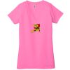 Ladies' Jersey Short-Sleeve Deep V-Neck T-Shirt Thumbnail