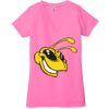 Ladies' Jersey Short-Sleeve Deep V-Neck T-Shirt Thumbnail
