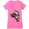 Ladies' Jersey Short-Sleeve Deep V-Neck T-Shirt Thumbnail