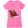 Ladies' Jersey Short-Sleeve Deep V-Neck T-Shirt Thumbnail