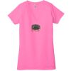 Ladies' Jersey Short-Sleeve Deep V-Neck T-Shirt Thumbnail