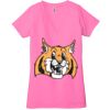 Ladies' Jersey Short-Sleeve Deep V-Neck T-Shirt Thumbnail
