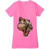 Ladies' Jersey Short-Sleeve Deep V-Neck T-Shirt Thumbnail