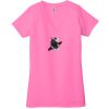 Ladies' Jersey Short-Sleeve Deep V-Neck T-Shirt Thumbnail