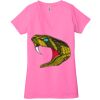 Ladies' Jersey Short-Sleeve Deep V-Neck T-Shirt Thumbnail