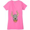 Ladies' Jersey Short-Sleeve Deep V-Neck T-Shirt Thumbnail
