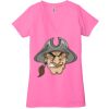 Ladies' Jersey Short-Sleeve Deep V-Neck T-Shirt Thumbnail