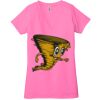 Ladies' Jersey Short-Sleeve Deep V-Neck T-Shirt Thumbnail