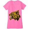 Ladies' Jersey Short-Sleeve Deep V-Neck T-Shirt Thumbnail