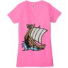 Ladies' Jersey Short-Sleeve Deep V-Neck T-Shirt Thumbnail