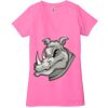 Ladies' Jersey Short-Sleeve Deep V-Neck T-Shirt Thumbnail